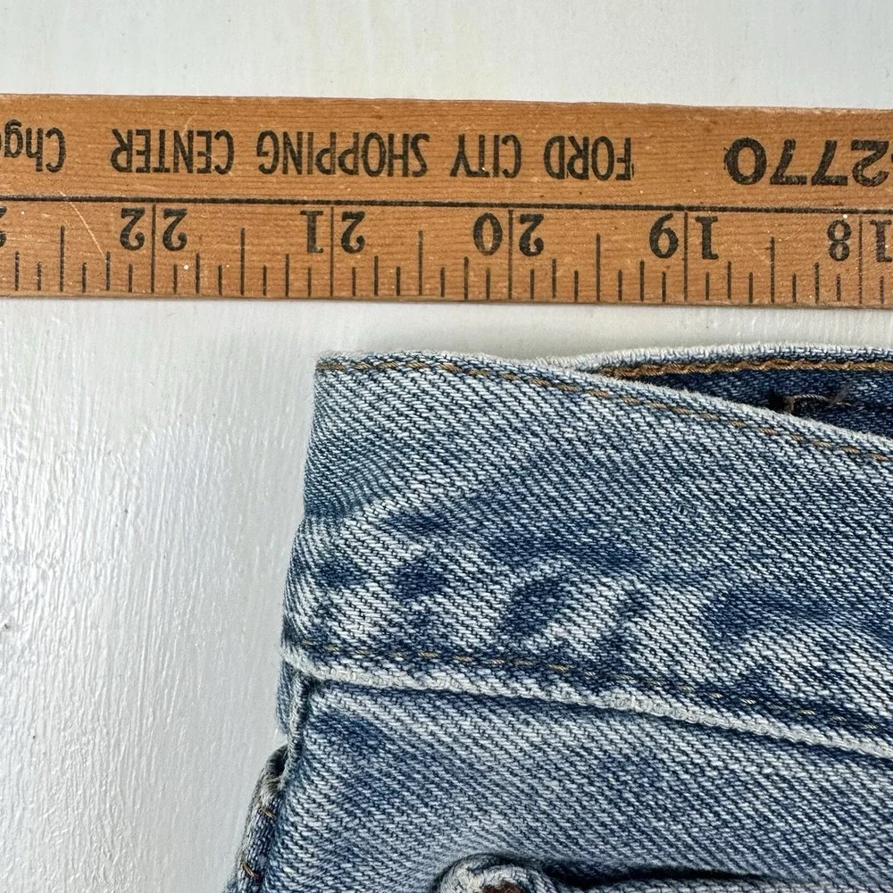 Y2K Levi's 505 Jeans Men's 42x32 Regular Fit 100% Cotton Straight Leg Light Wash